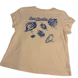 Women’s Sea Shell Graphic T-Shirt - Cream